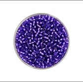 9660-874 Jap. Miyukirocailles - 2,2mm - silverlined dark lilac - 12 gram