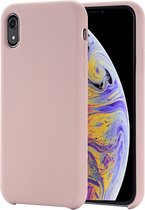 Apple iPhone XR Hoesje - Mobigear - Rubber Touch Serie - Hard Kunststof Backcover - Roségoud - Hoesje Geschikt Voor Apple iPhone XR