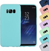 Samsung Galaxy S8 Hoesje - Mobigear - Color Serie - TPU Backcover - Turquoise - Hoesje Geschikt Voor Samsung Galaxy S8