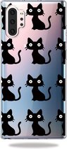 Samsung Galaxy Note 10 Plus Hoesje - Mobigear - Design Serie - TPU Backcover - Cat - Hoesje Geschikt Voor Samsung Galaxy Note 10 Plus
