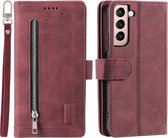 Portemonnee Case - Samsung Galaxy S22 Hoesje - Rood