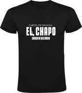 El Chapo | Heren T-shirt | Zwart | Cartel De Sinaloa | Joaquin Guzman | Kartel | Mexico | Drugsbaron