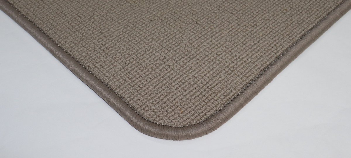 Wollen - Vloerkleed - Loper - Charlie - taupe - licht bruin - 70x168cm