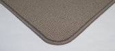 Wollen Vloerkleed Charlie taupe licht bruin 70x168