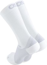 OS1st FS4 compressie sport hielspoor sokken Wit – Maat M (37-41)