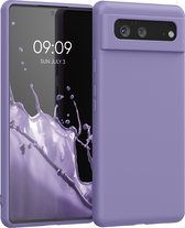 kwmobile telefoonhoesje voor Google Pixel 6 - Hoesje voor smartphone - Back cover in violet lila