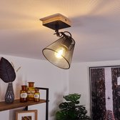 Belanian - 1-delige Plafondlamp - Muurlamp - Industriële lamp - LED lamp - Vintage lamp - Hanglamp - Zwart - design lamp - sfeerlamp