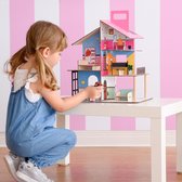 Teamson Kids 360 Maison de poupée en bois pour enfants 3,5" poupées et 12 accessoires Multi TD-13260C