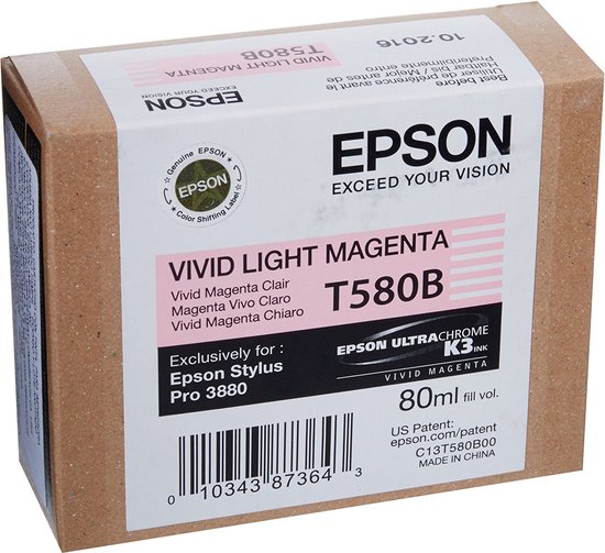 EPSON T580B VIVID MAGENTA LIGHT