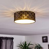 Belanian - 1-delige Ronde Plafondlamp - Muurlamp - Industriële lamp - LED lamp - Vintage lamp - Hanglamp - Zwart - design lamp - sfeerlamp