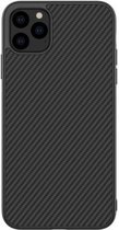Backcase Carbon Hoesje iPhone 11 Pro Zwart - Telefoonhoesje - Smartphonehoesje - Zonder Screen Protector