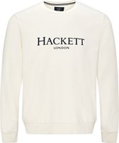 Hackett - Trui Logo Off White - XL - Slim-fit