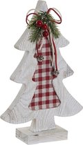 LuxuryLiving - Kerstboom - DKD Home Decor - Polyester Hout - Wit - 16 x 5 x 25 cm