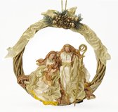 Kerstkroon DKD Home Decor Polyester (30 x 5 x 30 cm)