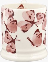 Emma Bridgewater Mug 1/2 Pint Insects Pink Cabbage White Butterfly
