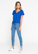 LOLALIZA T-shirt - Blauw - Maat L