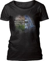 Ladies T-shirt Protect Gorilla Black S