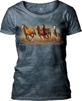 Ladies T-shirt Fly Away Horses XXL