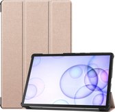 Arara Hoes Geschikt voor Samsung Galaxy Tab A7 Lite (8.7 inch) Tri-Fold bookcase - Goud