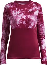 ColourWear Shelter Ls Jersey W - Thermoshirt - Dames - Tie Dye Fuchsia - Maat M