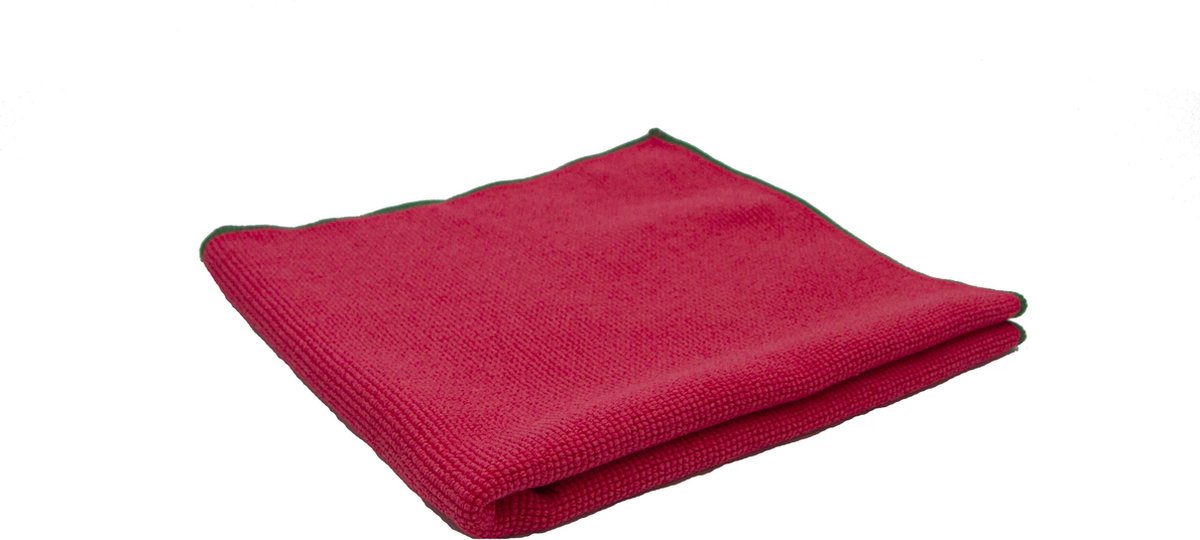 Goedkoopste DEST - Schoonmaakdoek - Microvezeldoek - Antibacterieel - Rood - 40x40cm