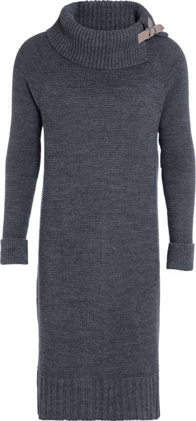 Knit Factory Jamie Knitted Ladies Dress - Anthracite - 36/38