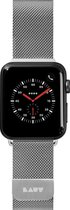 LAUT Steel Loop Roestvrij Staal Bandje voor Apple Watch Series 3 (38mm) - Zilver