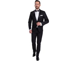 Suitable Smoking Harlem Stretch - Kostuum - Tuxedo Kostuum Heren voor chique Gala - Stretch - Maat 56