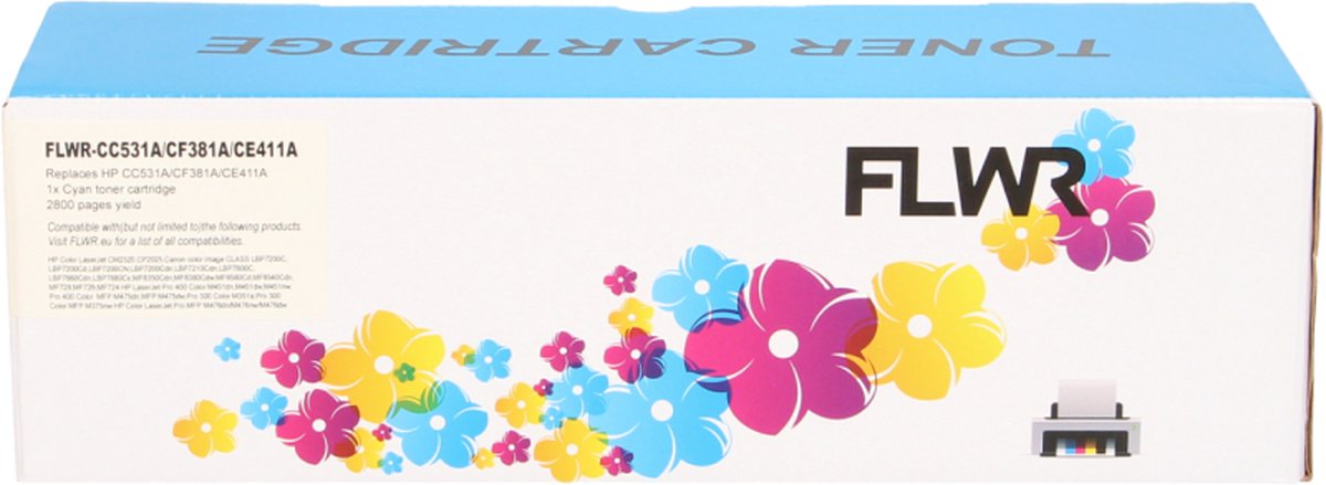 FLWR - Toner / 305A / Cyaan - Geschikt voor HP