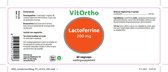 Vitortho Lactoferrine 200 mg 60 vegacaps