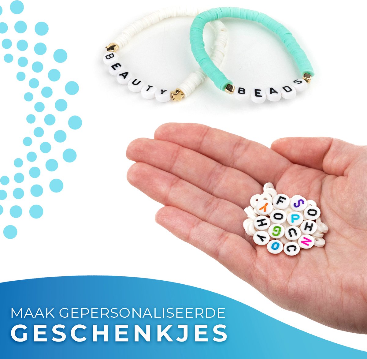 Katsuki Kralen Set – +3000 Platte Polymeer Kralen – 15 Kleuren – Met +350 Extra Accessoires — afbeelding 3
