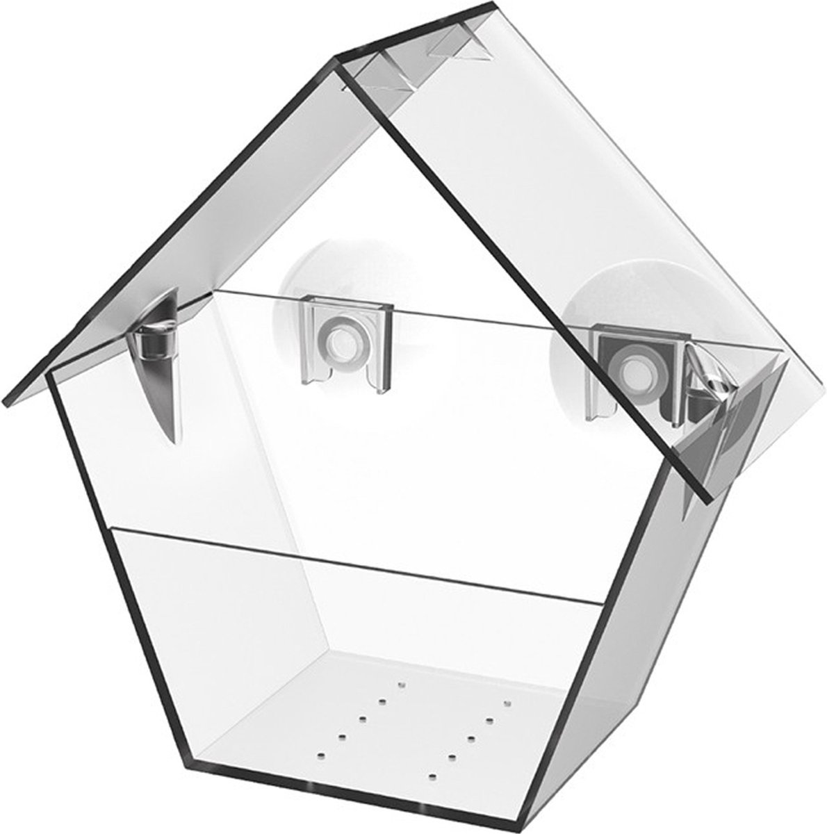 Esschert Design - Raamvoederhuis - Kunststof - Transparant op Prijzenvolger.com