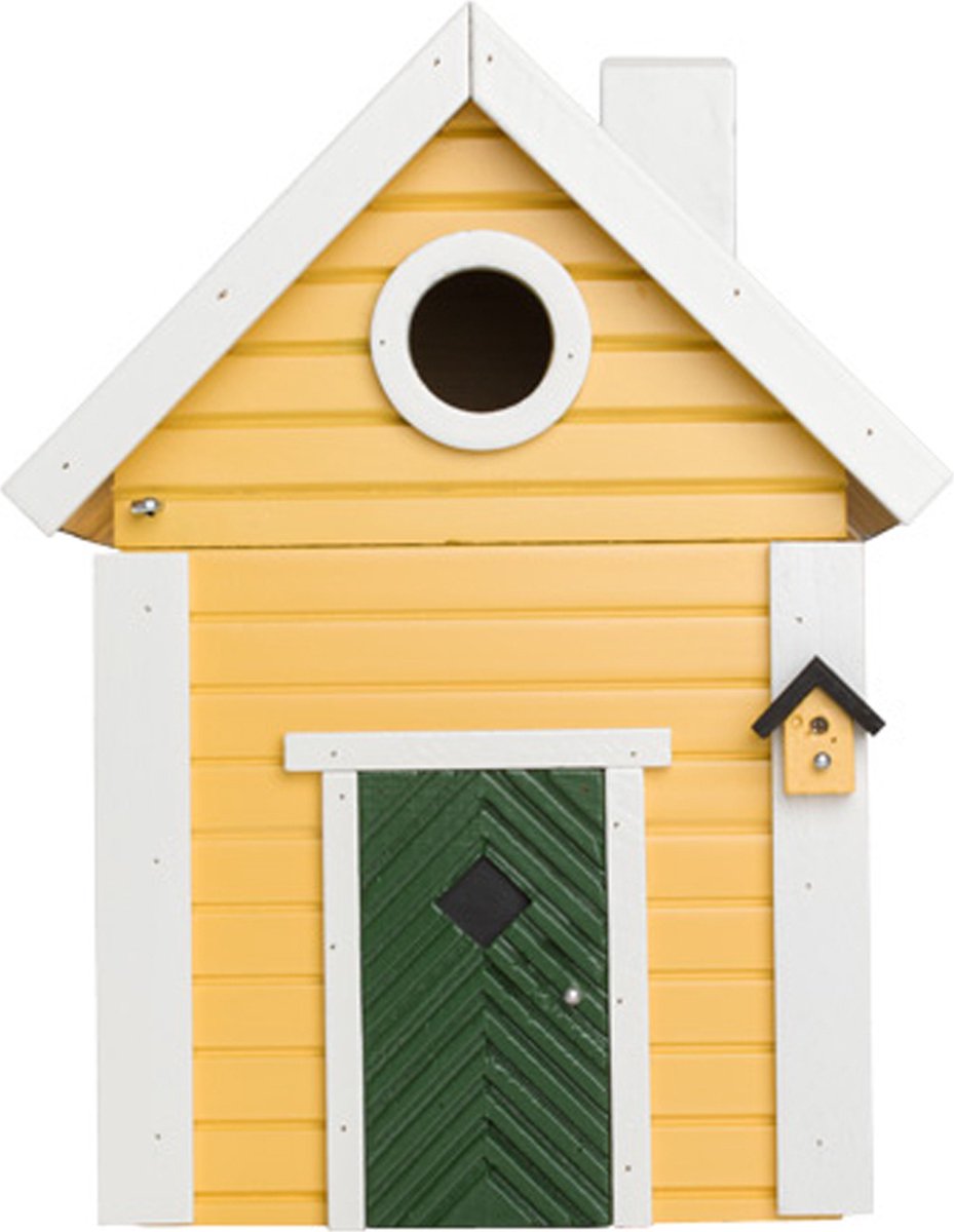 Bol.com Wildlife Garden Vogelhuisje & Voederhuis - Geel aanbieding