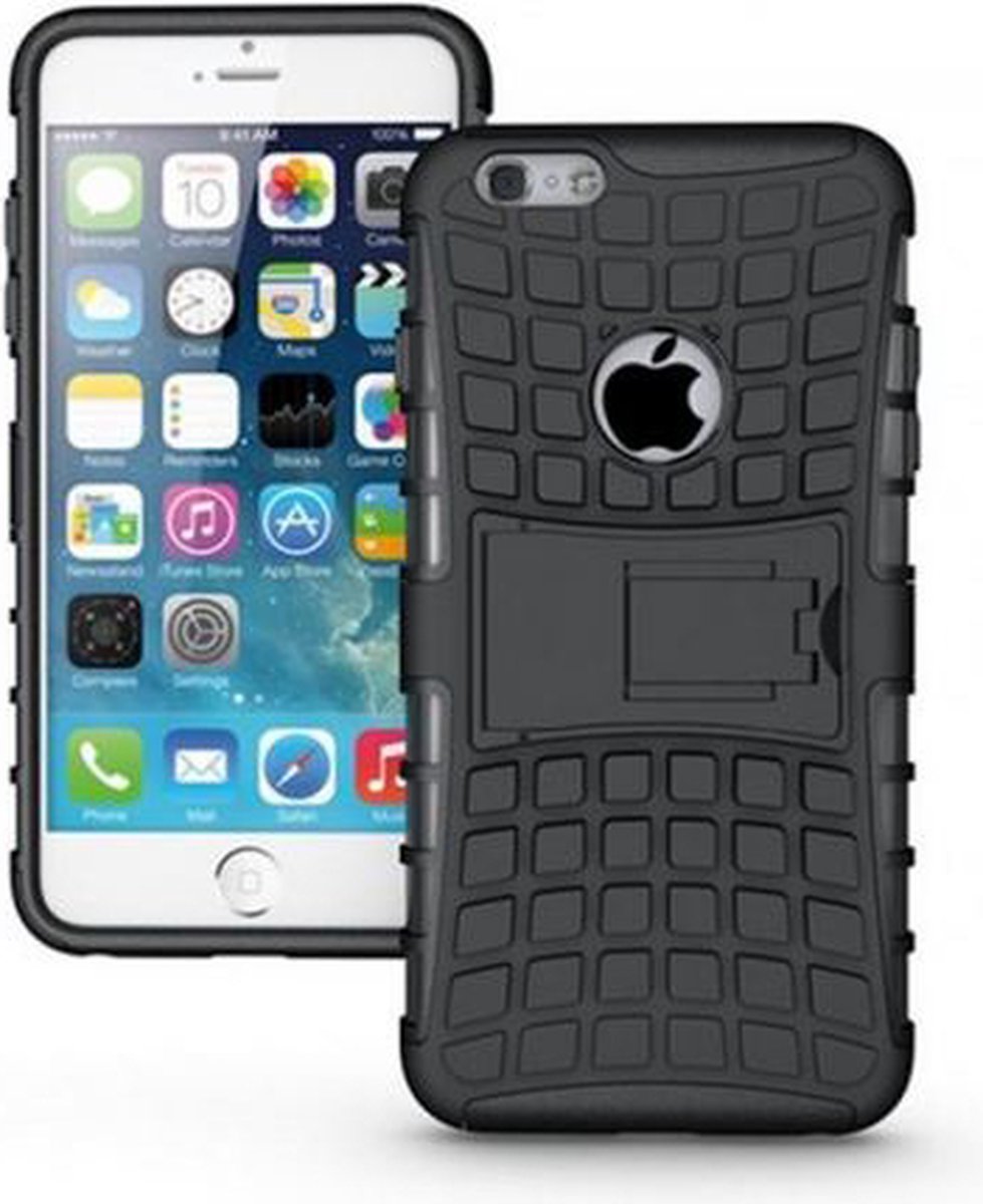 Apple iPhone 6/6s Plus Hoesje - Redneck - Tetron Rugged Serie - Hard Kunststof Backcover - Zwart - Hoesje Geschikt Voor Apple iPhone 6/6s Plus