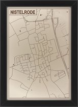 Houten stadskaart van Nistelrode