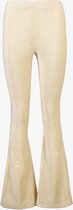 TwoDay dames velours flared broek - Beige - Maat XL