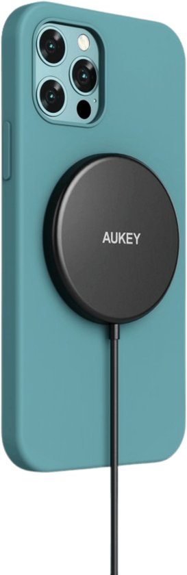 Aukey - Aircore 15W Draadloze Magnetische Oplader Zwart