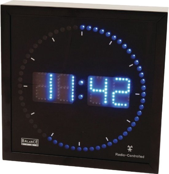 Wandklok LED - Zendergestuurd