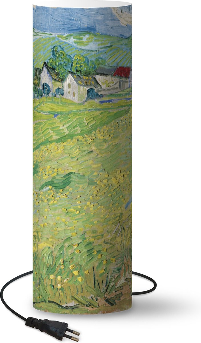 Lamp - Nachtlampje - Tafellamp slaapkamer - Les Vessenots in Auvers - Vincent van Gogh - 60 cm hoog - Ø19.1 cm - Inclusief LED lamp