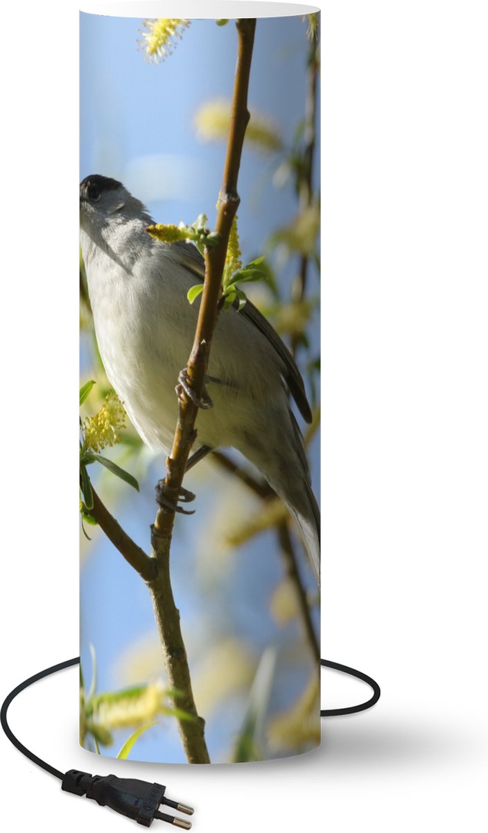 Lamp - Nachtlampje - Tafellamp slaapkamer - Vogel in een boom - 60 cm hoog - Ø19.1 cm - Inclusief LED lamp