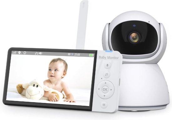Motorola Nursery VM45 Connect Baby Monitor Met WiFi HD Nachtzicht Tweewegspraak Temperatuurcontrole