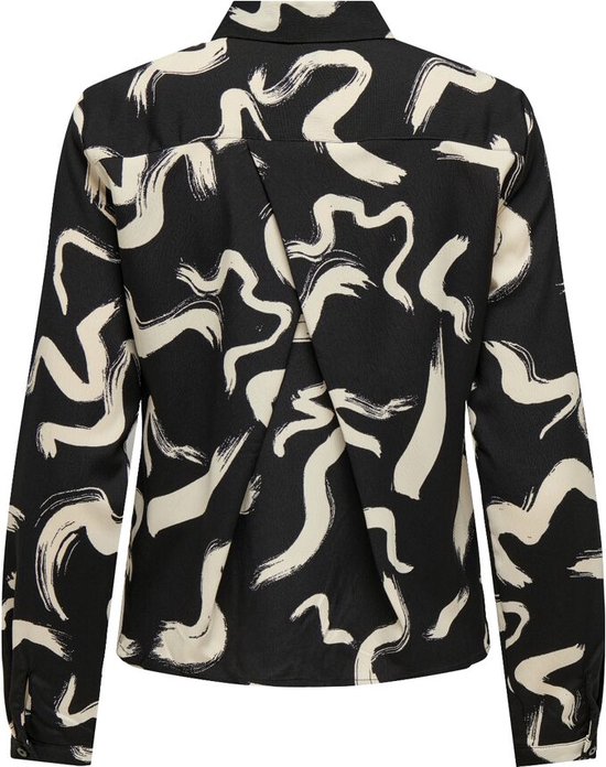 Only Onlnova Life Elite L/s Maya Shirt Black Yoko | Maat: XS