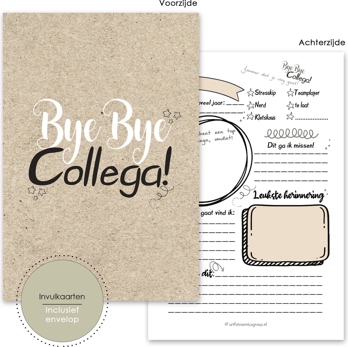 16 stuks Afscheidscadeau Collega - afscheid collega invulkaarten - Afscheid collega cadeau - Bedankt Collega - wenskaart voor collega - invulkaarten - Collega afscheid - invulkaarten voor collega's - Collega cadeau -