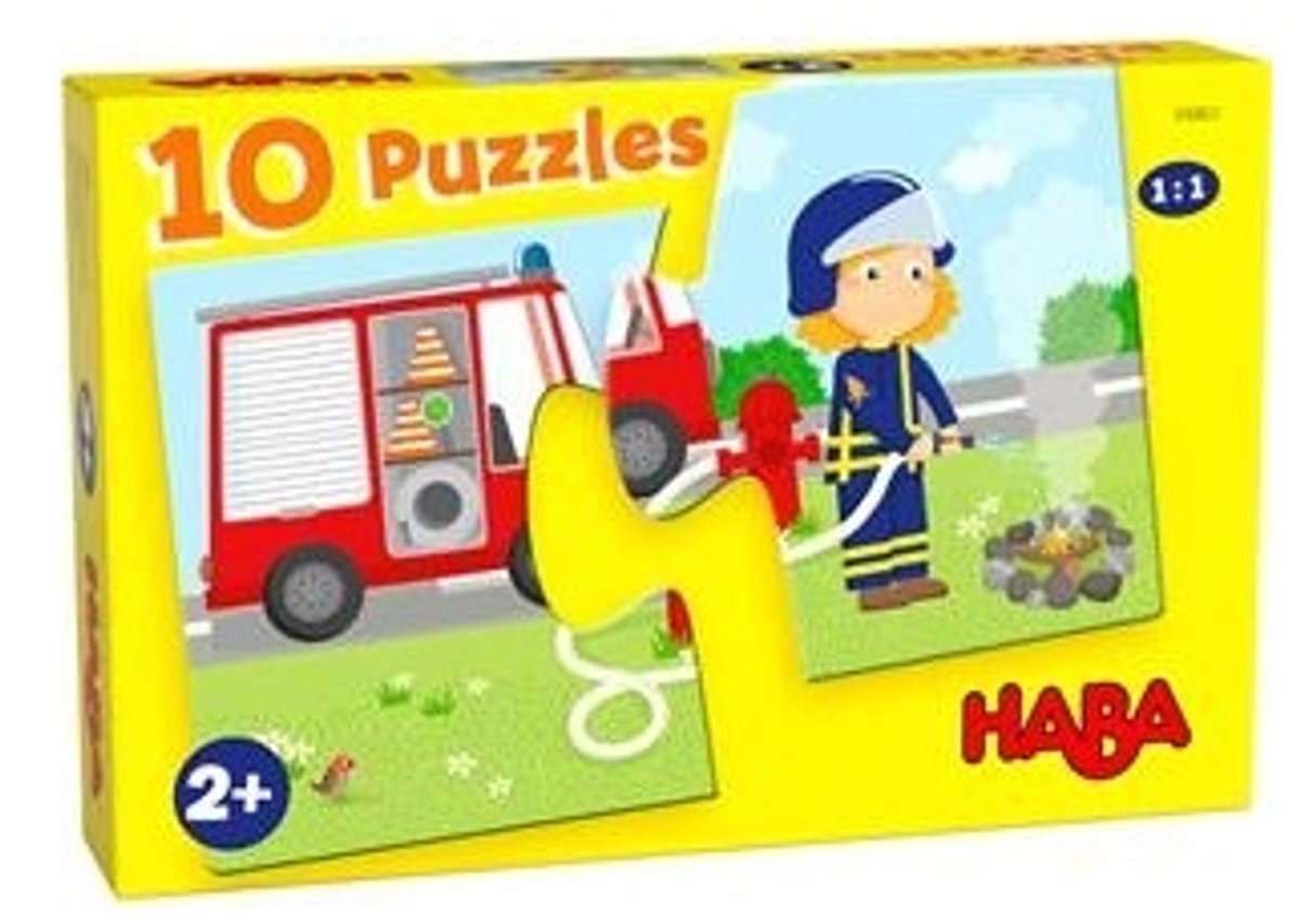 HABA 10 puzzels - Hulpvoertuigen