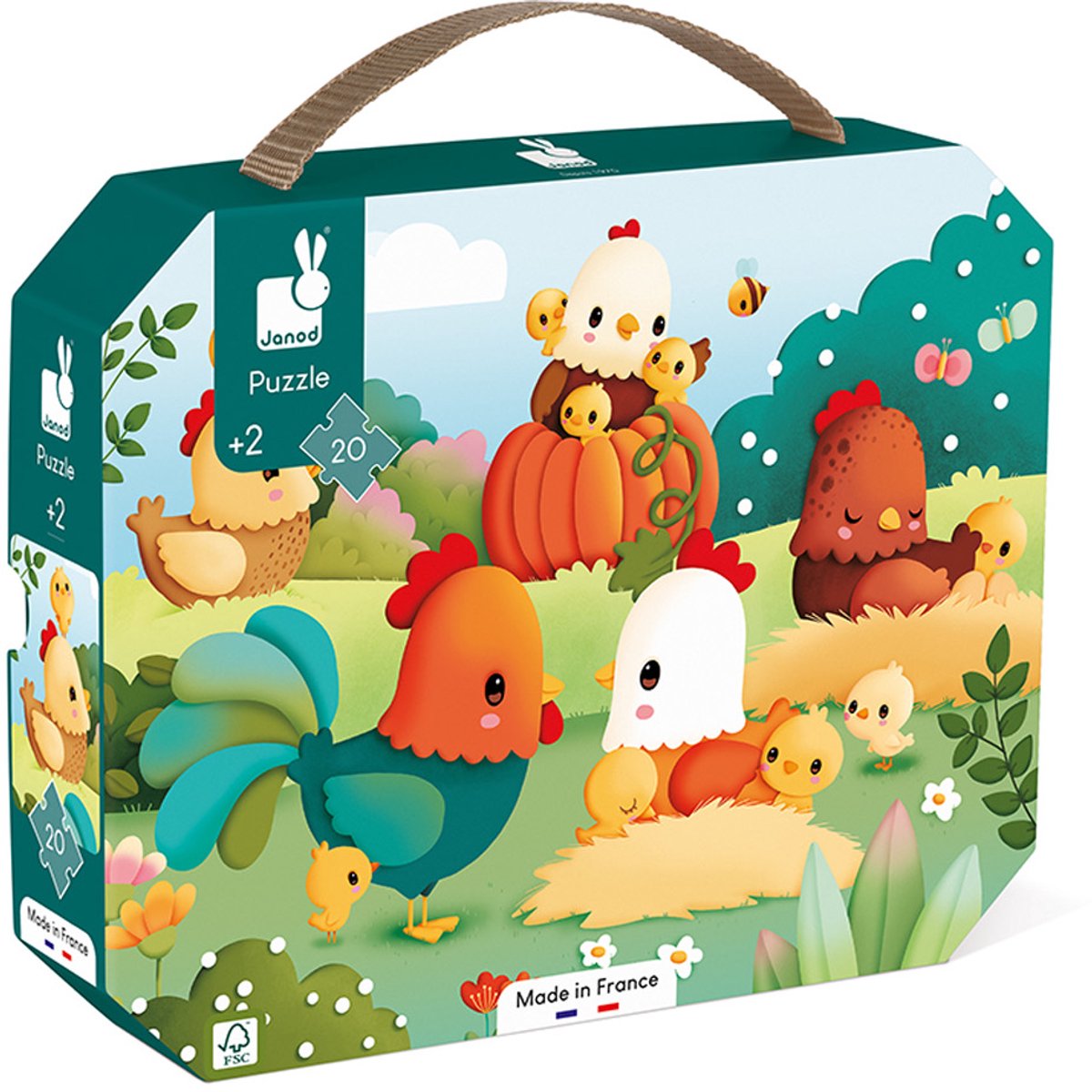 Janod Puzzel Welkom op het Erf 20 Stukjes