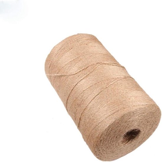 Loper jute naturel met witte rand - Merel in Wonderland