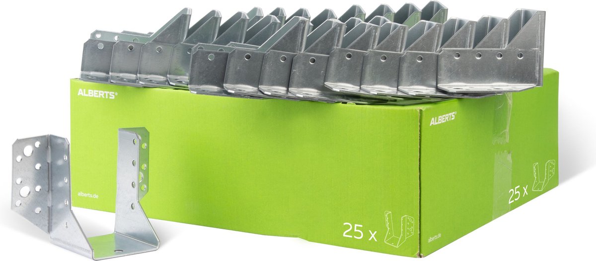 Alberts 846954 balkdrager | type A | sendzimir verzinkt | 60 x 100 mm | set van 25
