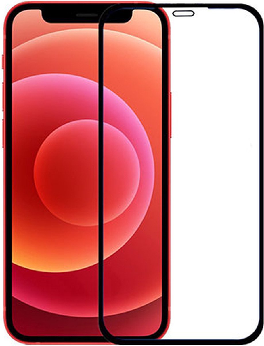 Screenprotector Geschikt voor iPhone 12 Pro Screenprotector Glas Gehard Tempered Glass Full Cover - Screenprotector Geschikt voor iPhone 12 Pro Screen Protector Screen Cover - 3D Clear - Met zwarte randjes