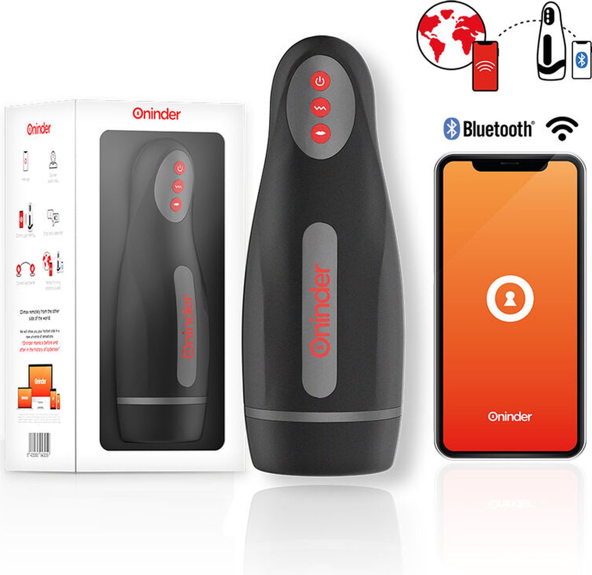 ONINDER - SEOUL RECHARGEABLE MALE MASTURBATOR 10 SPEED - FREE APP | MASTUBRATOR VOOR MANNEN | POCKET PUSSY | SEKSSPEELTJES VOOR MANNEN