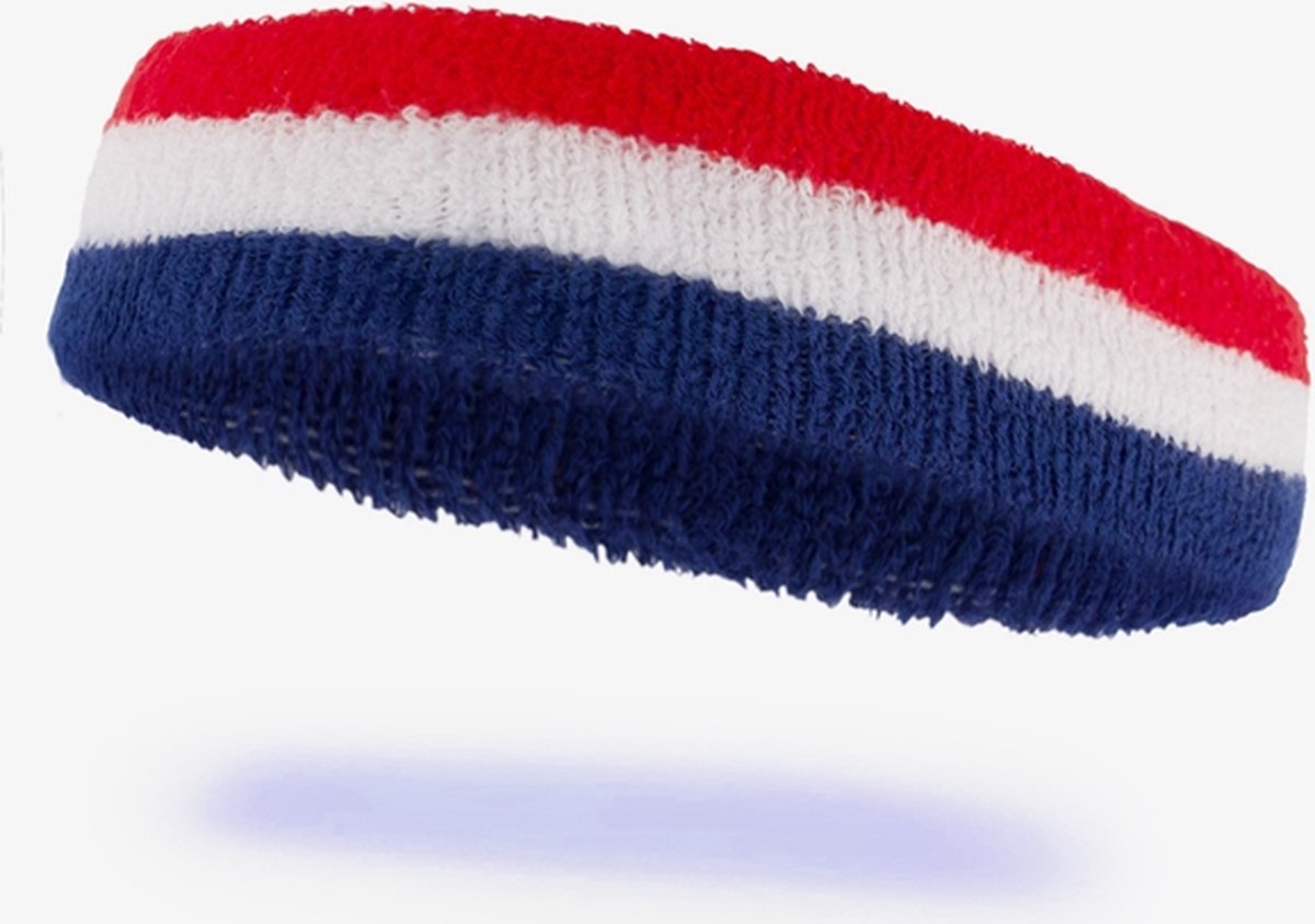 Hoofdband rood wit blauw